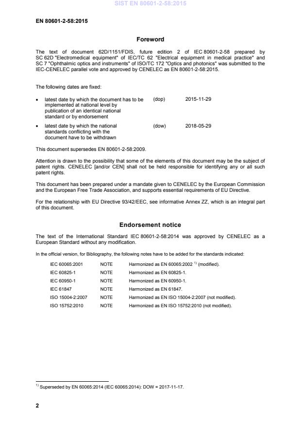 SIST EN 80601-2-58:2015 SIST EN 80601-2-58:2015 - Page 4 preview