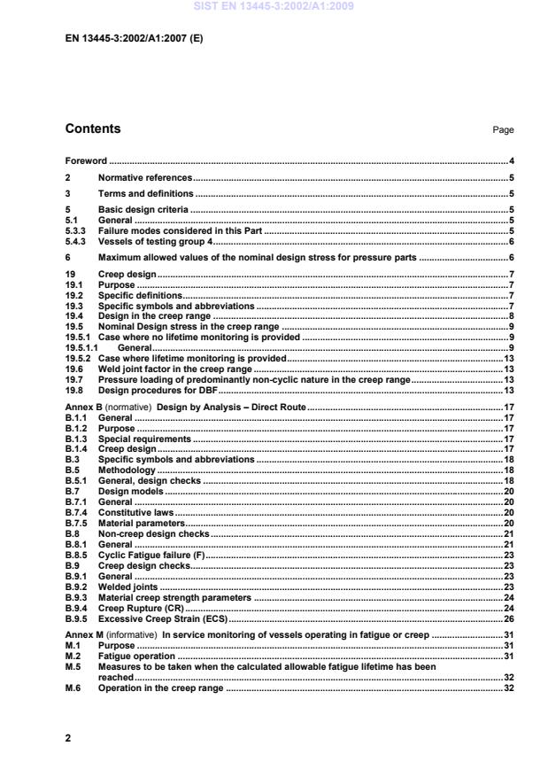 EN 13445-3:2002/A1:2007 EN 13445-3:2002/A1:2009 - Page 4 preview