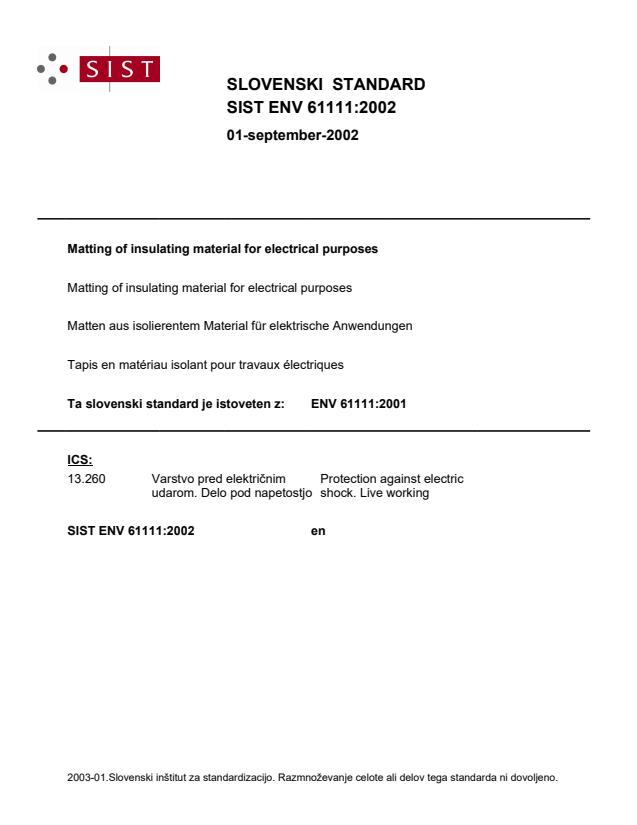 ENV 61111:2002