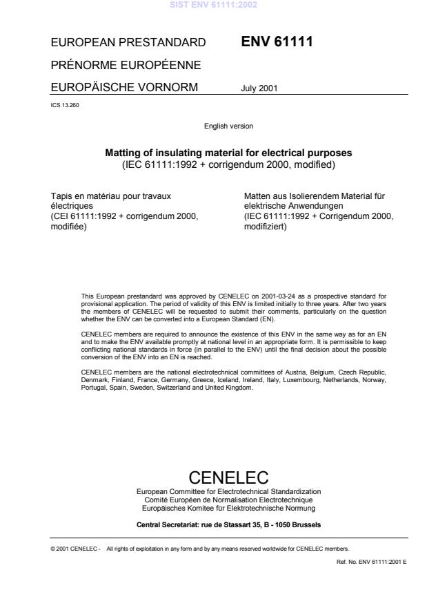 ENV 61111:2002
