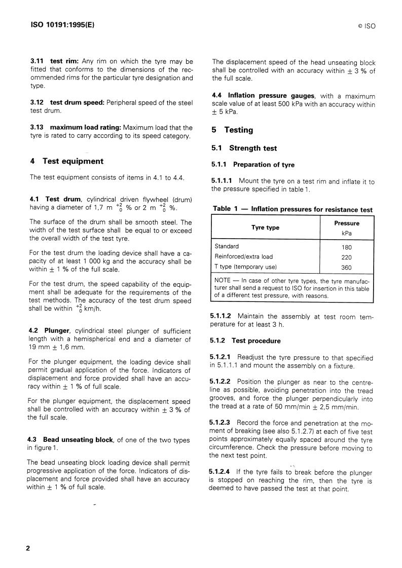 ISO 10191:1995 ISO 10191:1995 - Passenger car tyres — Verifying tyre capabilities — Laboratory test methods
Released:12/14/1995 - Page 4 preview