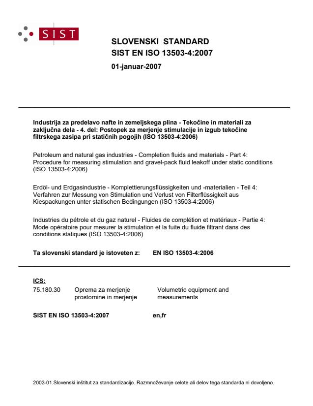 EN ISO 13503-4:2007
