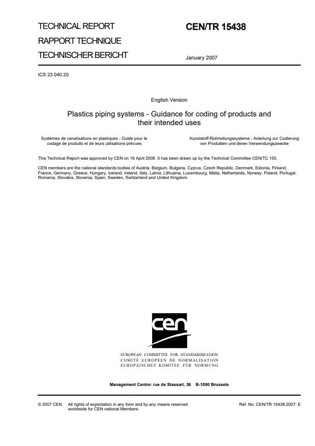 TP CEN/TR 15438:2007