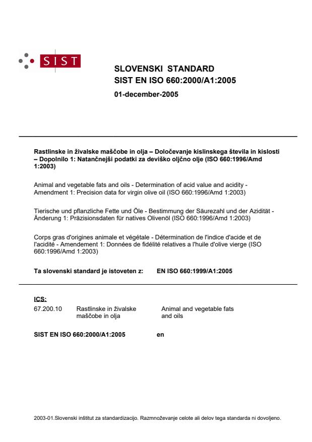EN ISO 660:2000/A1:2005