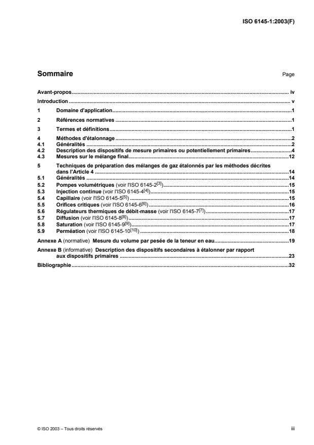 ISO 6145-1:2003 - Analyse des gaz -- Préparation des mélanges de gaz pour étalonnage a l'aide de méthodes volumétriques dynamiques