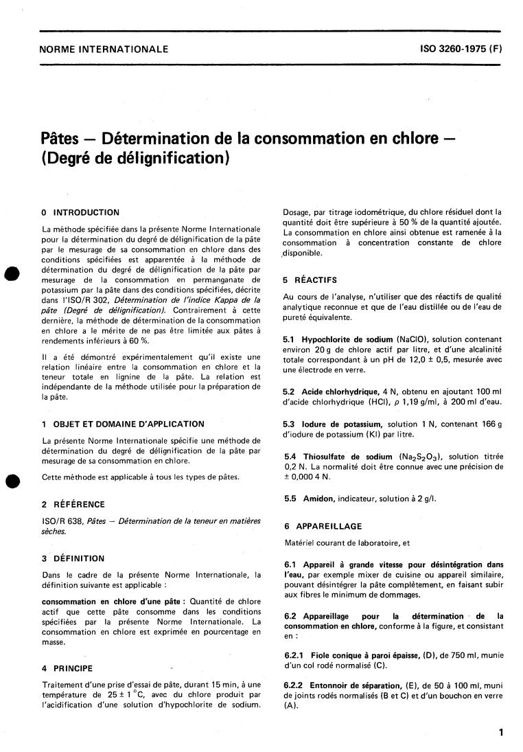 ISO 3260:1975 - Title missing - Legacy paper document
Released:1/1/1975