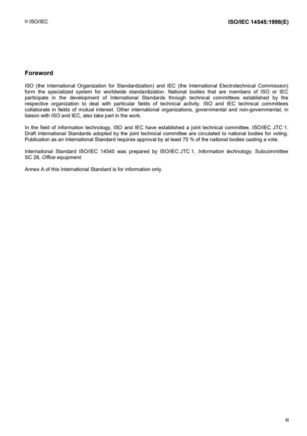 ISO/IEC 14545:1998 - Information technology -- Office equipment -- Method for measuring copying machine productivity