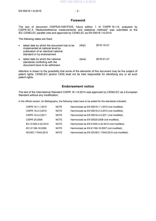 EN 55016-1-6:2015 EN 55016-1-6:2015 - BARVE - Page 4 preview