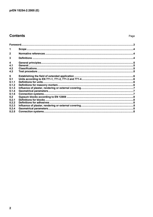 prEN 15254-2 prEN 15254-2:2005 - Page 4 preview