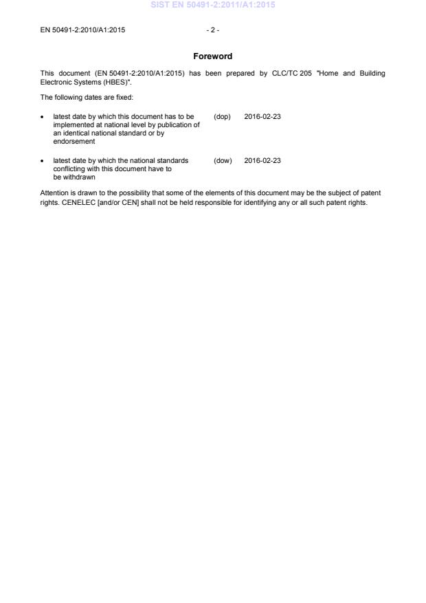 EN 50491-2:2010/A1:2015 EN 50491-2:2011/A1:2015 - Page 4 preview