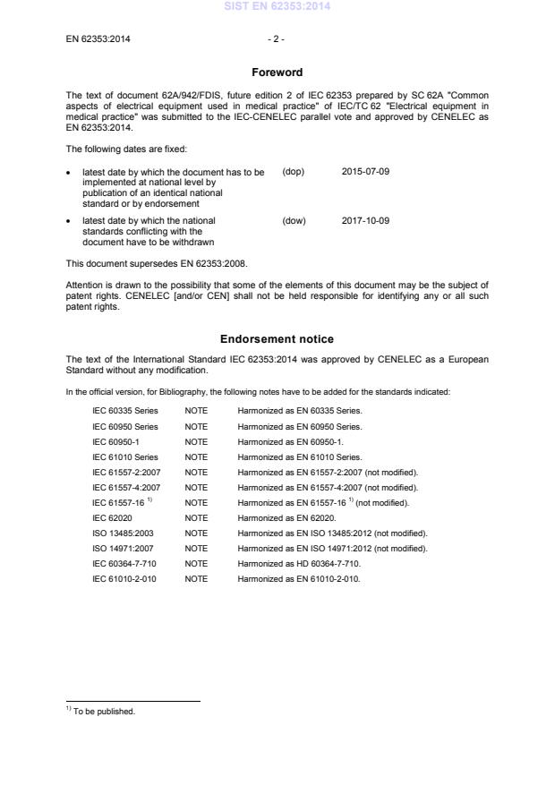 EN 62353:2014 EN 62353:2014 - Page 4 preview