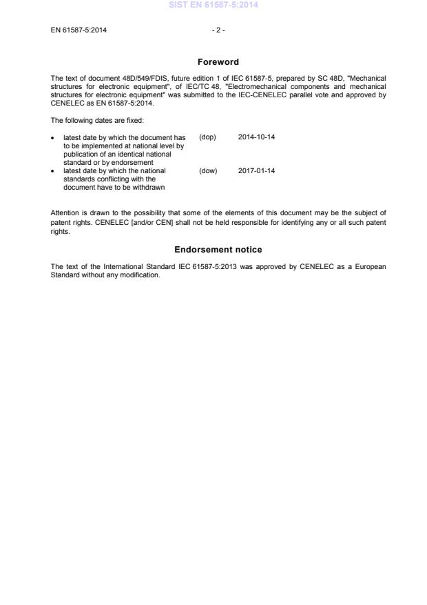 EN 61587-5:2014 EN 61587-5:2014 - BARVE - Page 4 preview