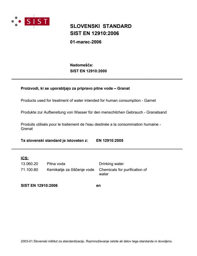 EN 12910:2006