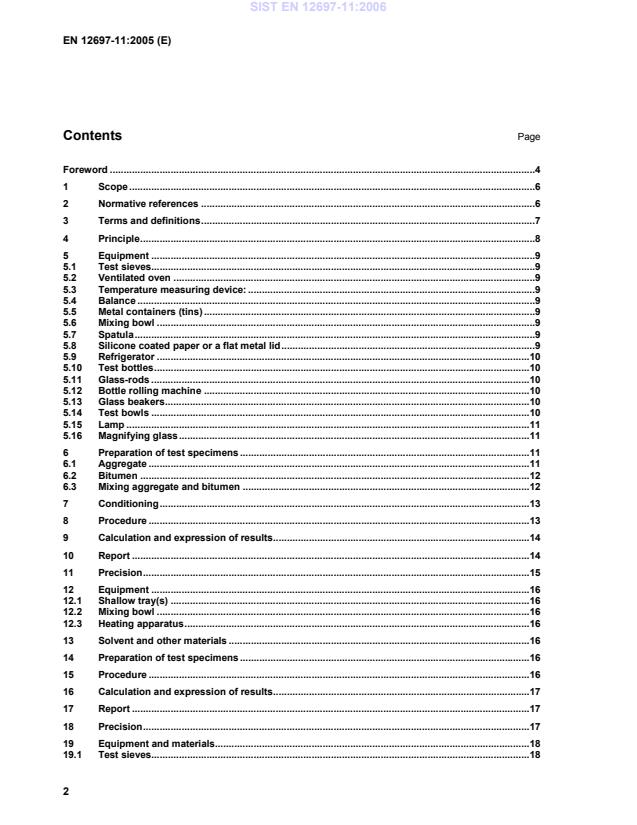 EN 12697-11:2005 EN 12697-11:2006 - Page 4 preview