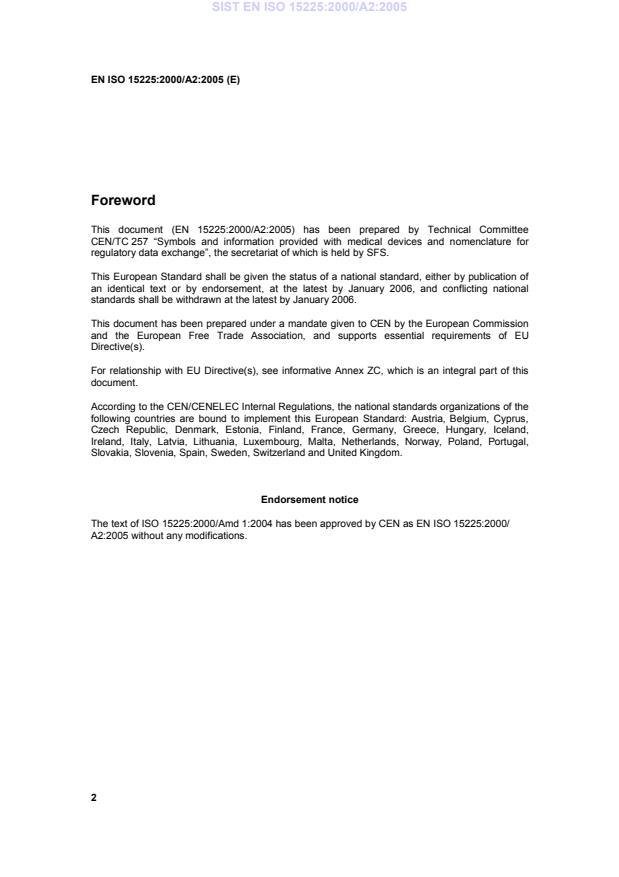 EN ISO 15225:2000/A2:2005 EN ISO 15225:2000/A2:2005 - Page 4 preview