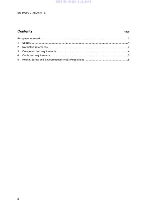 SIST EN 50290-2-36:2016 SIST EN 50290-2-36:2016 - BARVE - Page 4 preview