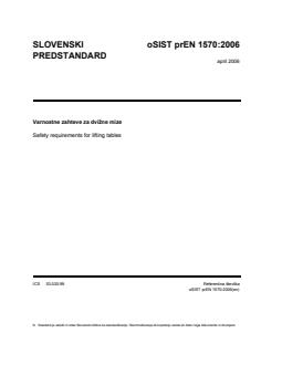 prEN 1570:2006 - Page 1 preview
