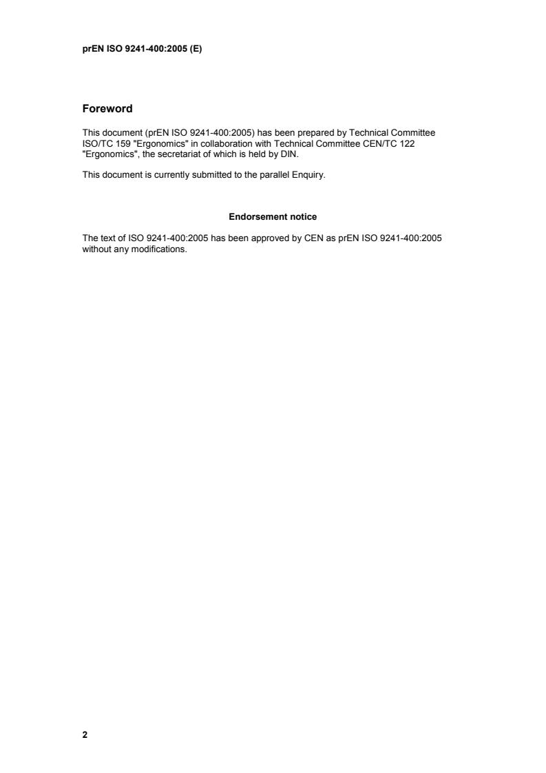EN ISO 9241-400:2007 prEN ISO 9241-400:2005 - Page 4 preview