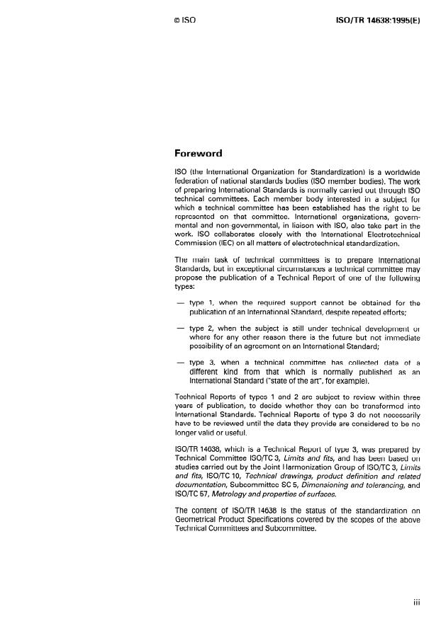 ISO/TR 14638:1995 - Geometrical product specification (GPS) -- Masterplan