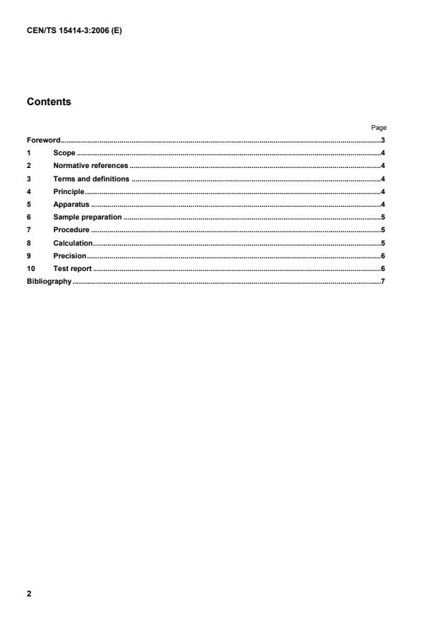 CEN/TS 15414-3:2006 TS CEN/TS 15414-3:2007 - Page 4 preview