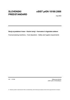 prEN 15180:2005 - Page 1 preview