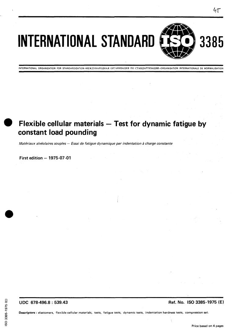 ISO 3385:1975 - Title missing - Legacy paper document
Released:1/1/1975