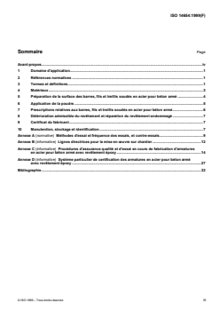 ISO 14654:1999 - Armatures en acier pour béton armé avec revêtement époxy
Released:9. 12. 1999 - Page 3 preview