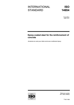 ISO 14654:1999 - Epoxy-coated steel for the reinforcement of concrete
Released:9. 12. 1999 - Page 1 preview