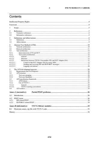 ETSI TS 186 006-3 V1.1.1 (2008-09) - Telecommunications and Internet Converged Services and Protocols for Advanced Networking (TISPAN); Originating Identification Presentation (OIP) and Originating Identification Restriction (OIR); Part 3: Abstract Test Suite (ATS) and partial Protocol Implementation eXtra Information for Testing (PIXIT) proforma specification