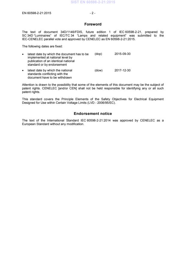 EN 60598-2-21:2015 EN 60598-2-21:2015 - Page 4 preview