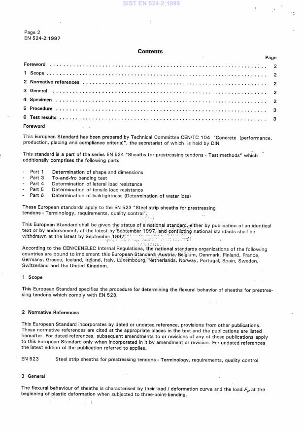 EN 524-2:1997 EN 524-2:1999 - Page 4 preview