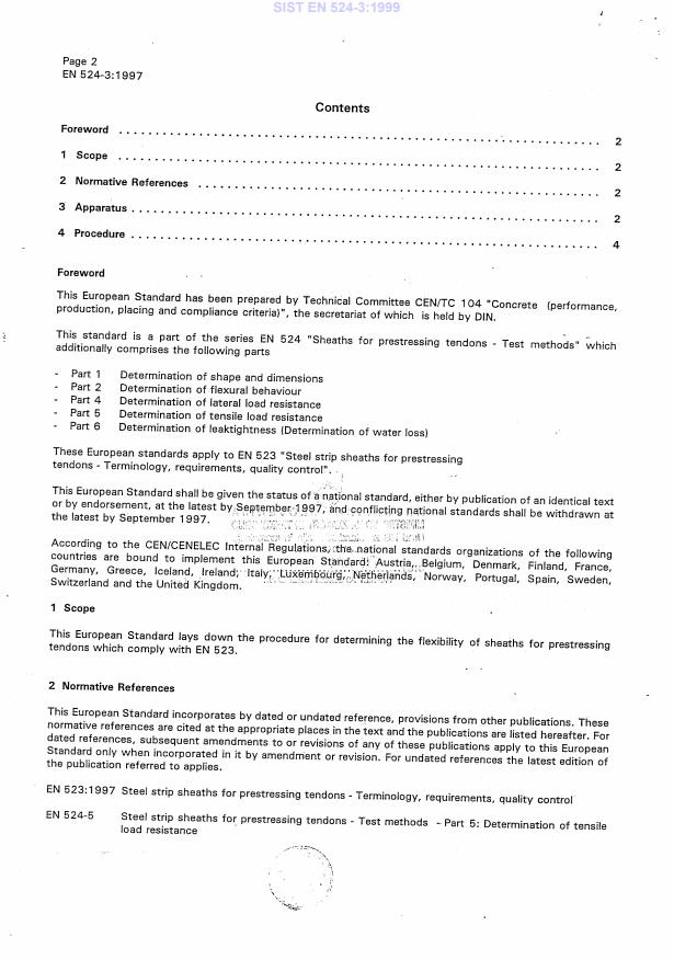 EN 524-3:1997 EN 524-3:1999 - Page 4 preview