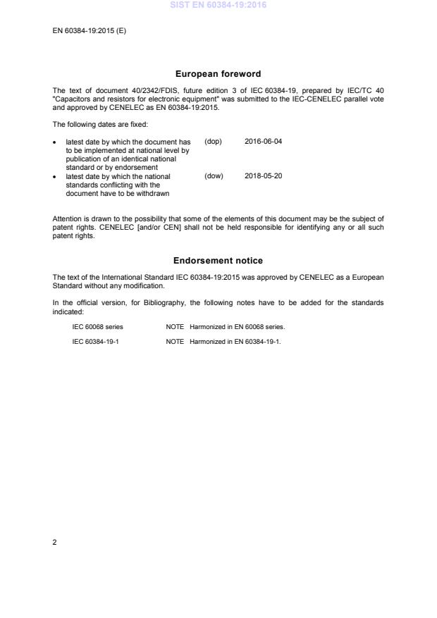 EN 60384-19:2015 EN 60384-19:2016 - Page 4 preview