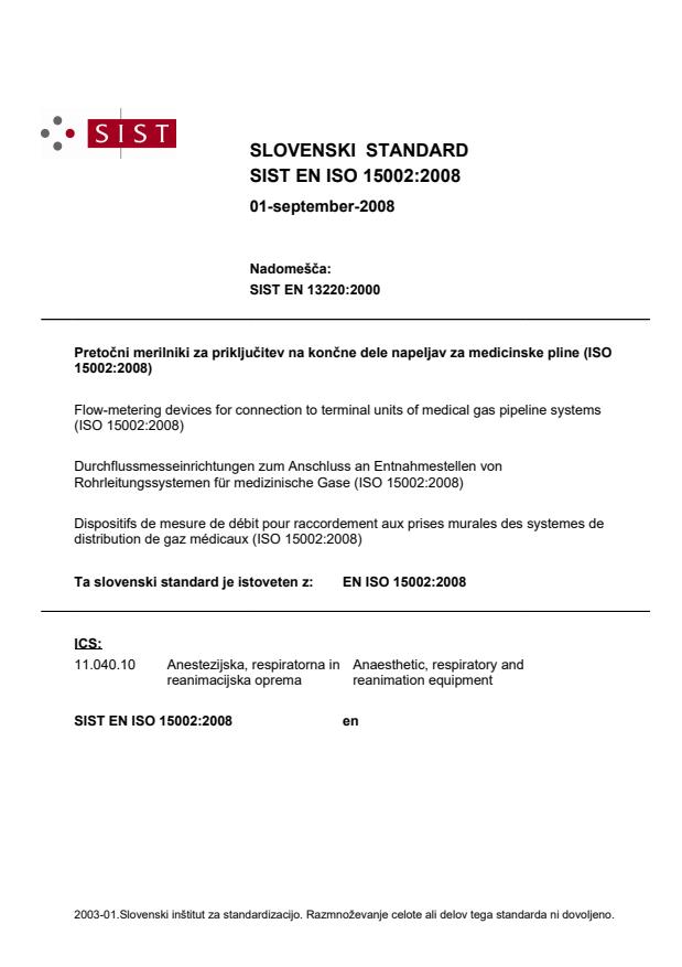 EN ISO 15002:2008