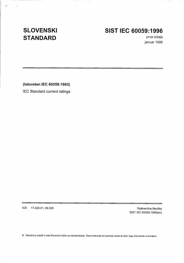 IEC 60059:1996