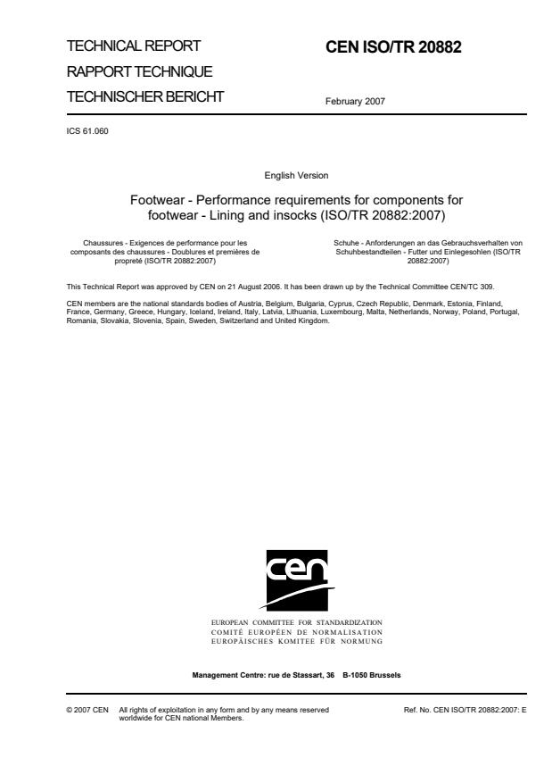 TP CEN ISO/TR 20882:2007