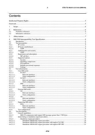 ETSI TS 186 011-2 V1.0.0 (2008-04) - Telecommunications and Internet converged Services and Protocols for Advanced Networking (TISPAN); IMS NNI Interworking Test Specifications; Part 2: Test Descriptions for IMS NNI Interworking