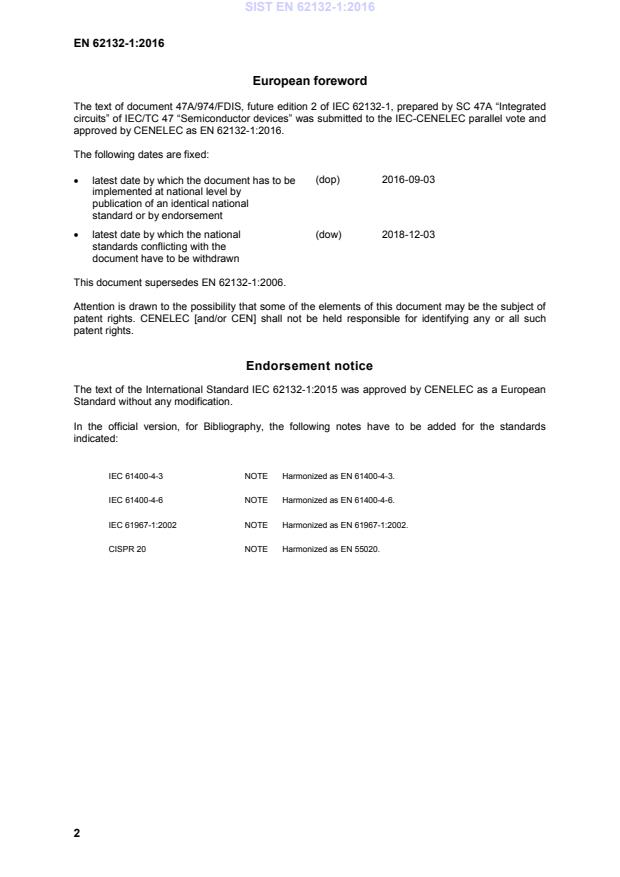 SIST EN 62132-1:2016 SIST EN 62132-1:2016 - Page 4 preview