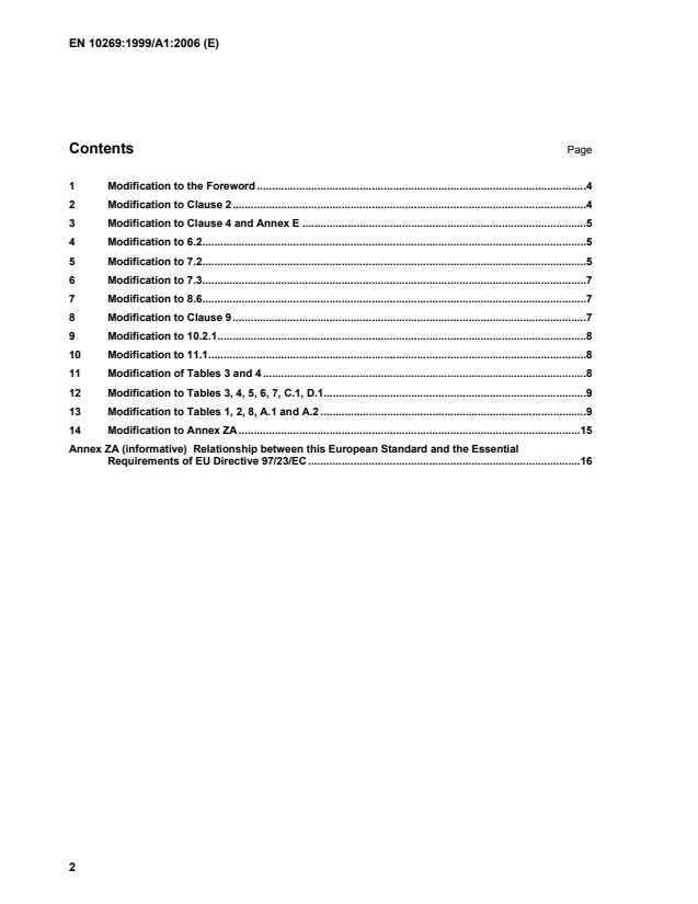 EN 10269:1999/A1:2006 EN 10269:2000/A1:2006 - Page 4 preview