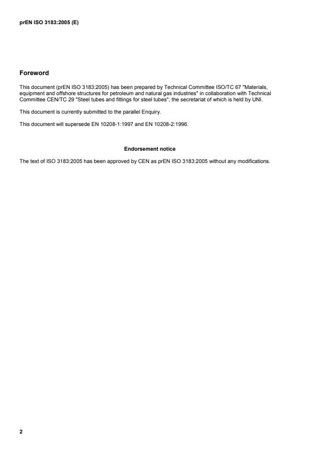 oSIST prEN ISO 3183:2007 oSIST prEN ISO 3183:2005 - Page 4 preview