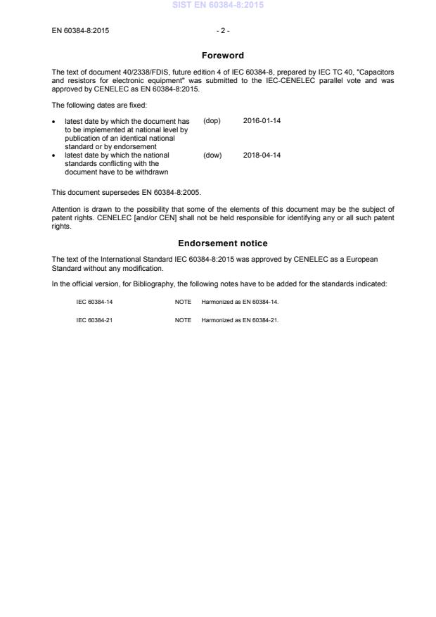 EN 60384-8:2015 EN 60384-8:2015 - Page 4 preview