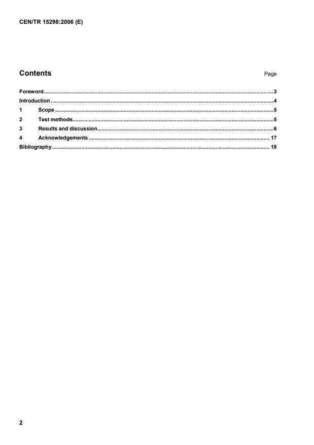 CEN/TR 15298:2006 TP CEN/TR 15298:2006 - Page 4 preview