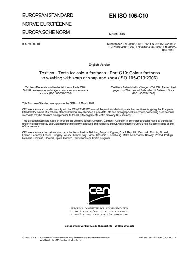 EN ISO 105-C10:2007