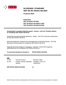 EN IEC 60335-2-80:2024 EN IEC 60335-2-80:2025 - BARVE - Page 1 preview