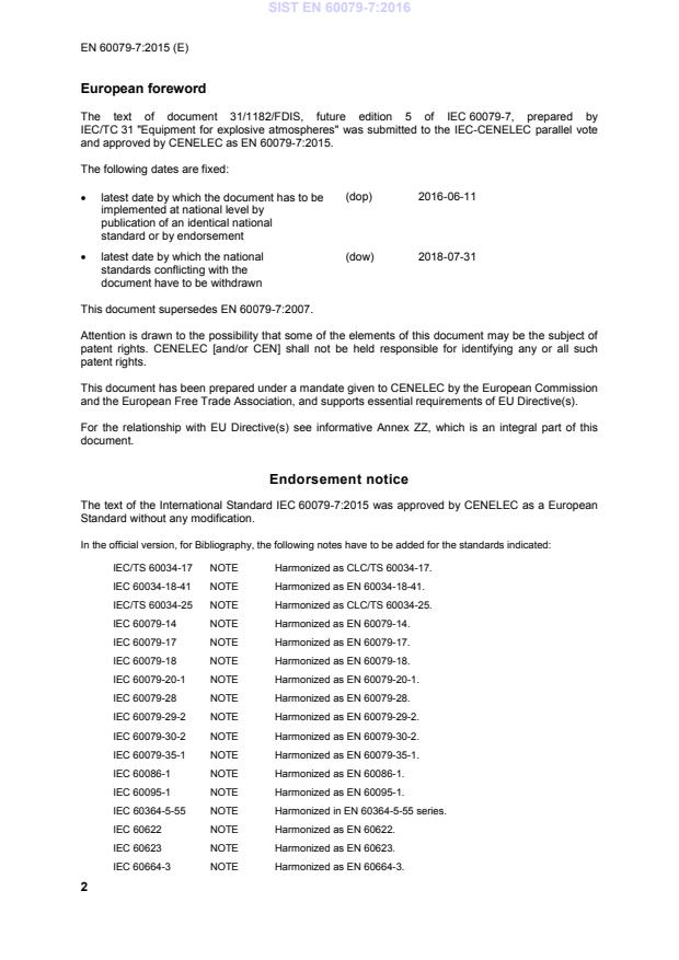 SIST EN 60079-7:2016 SIST EN 60079-7:2016 - Page 4 preview