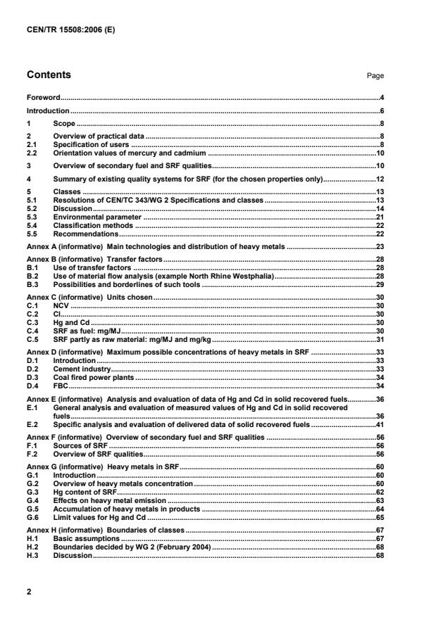 CEN/TR 15508:2006 TP CEN/TR 15508:2007 - Page 4 preview