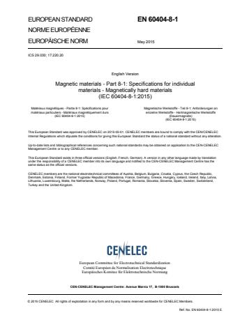EN 60404-8-1:2015 - brez vodnega pretiska, ker se tekst pri IEC standardu prestavi na sredino strani