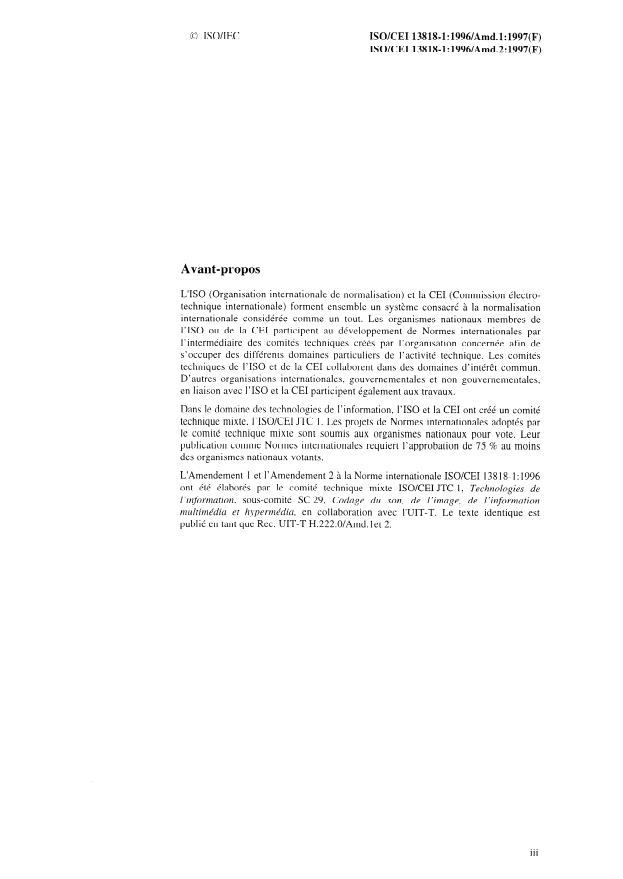 ISO/IEC 13818-1:1996/Amd 1:1997 ISO/IEC 13818-1:1996/Amd 1:1997 - Procédure d'enregistrement pour "identificateur de droits d'auteur" - Page 4 preview