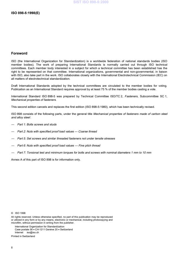 ISO 898-5:1998 ISO 898-5:2000 - Page 4 preview