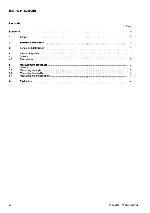 ISO 14744-2:2000 ISO 14744-2:2000 - Welding -- Acceptance inspection of electron beam welding machines - Page 4 preview